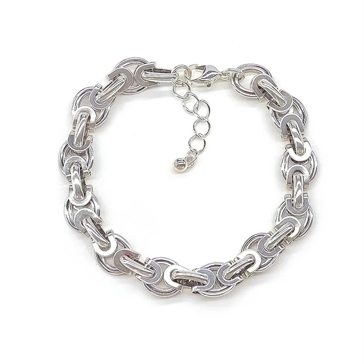 Twisted Silver Lock Armbånd